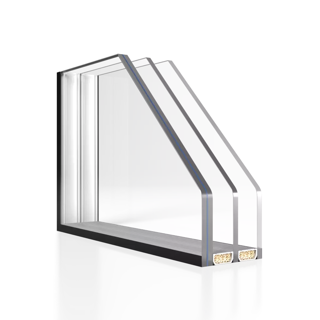 Laminated Triple Glazing 44.2TF/16Ar/4/16Ar/4TF