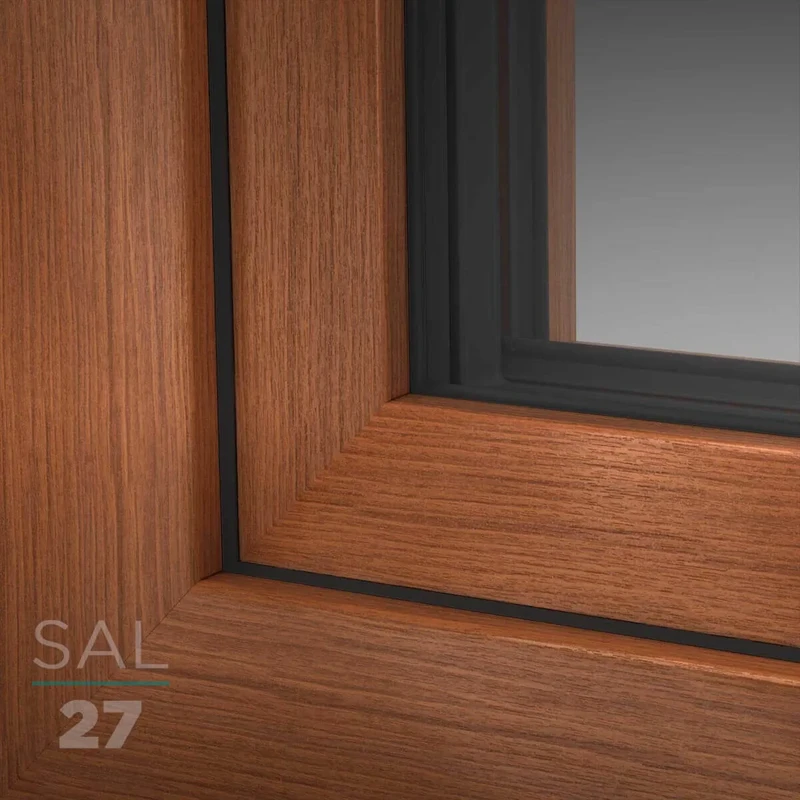 UPVC Window Decor SAL027 Stripe Douglas (wood-structure)