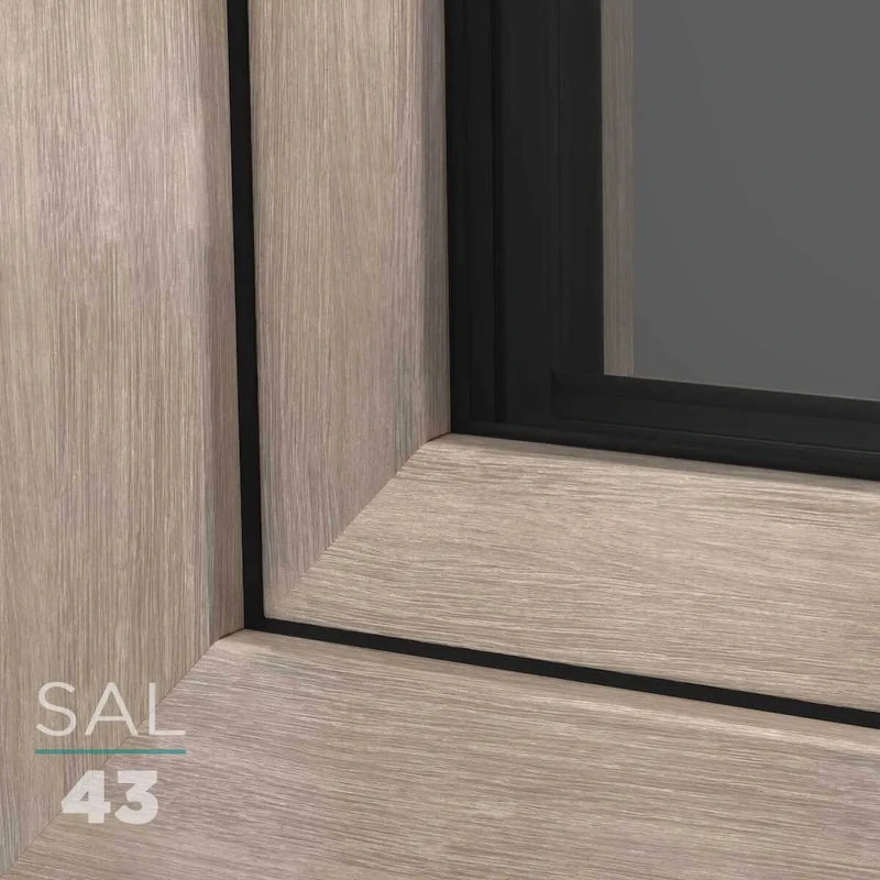UPVC Window Decor SAL043 Oak Bright (wood-grain)