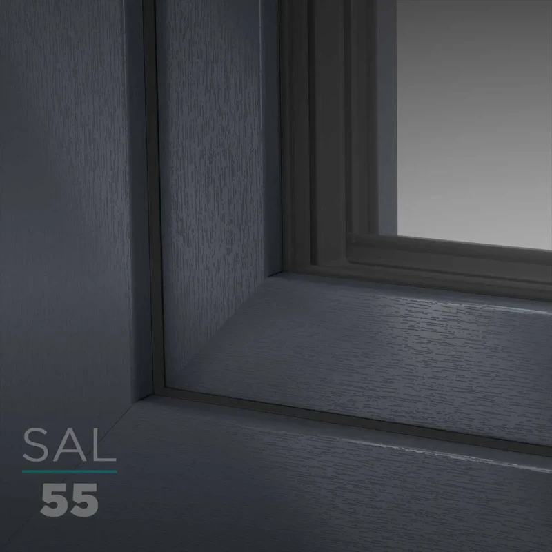 UPVC Window Decor SAL055 Anthracite Grey (wood-structure)