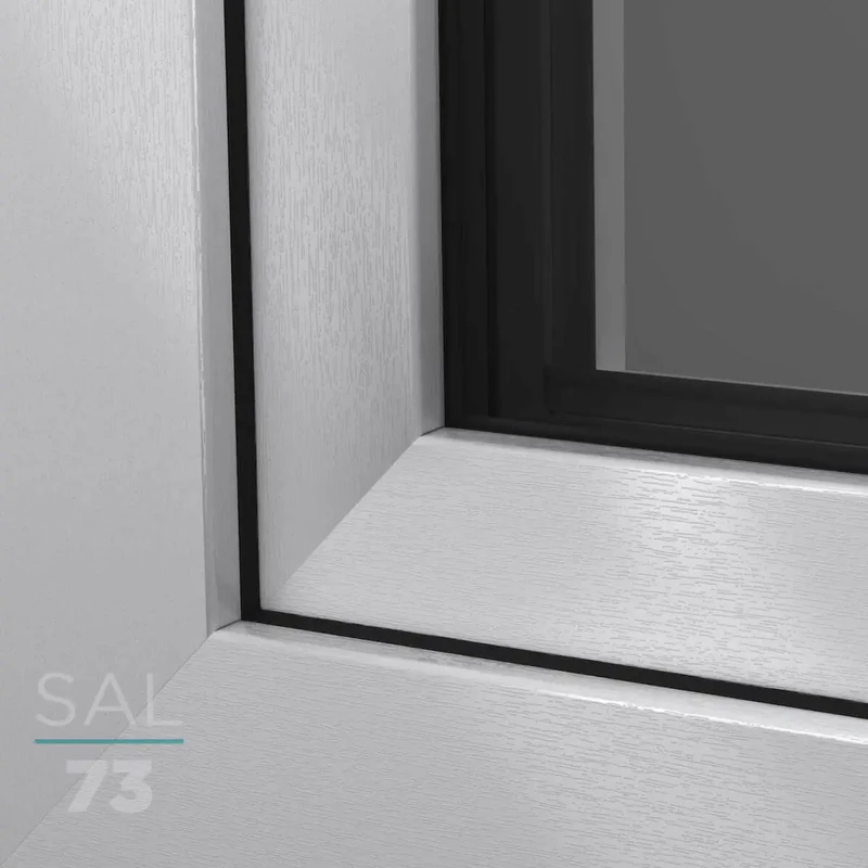 UPVC Window Decor SAL073 Light Grey (wood-structure)