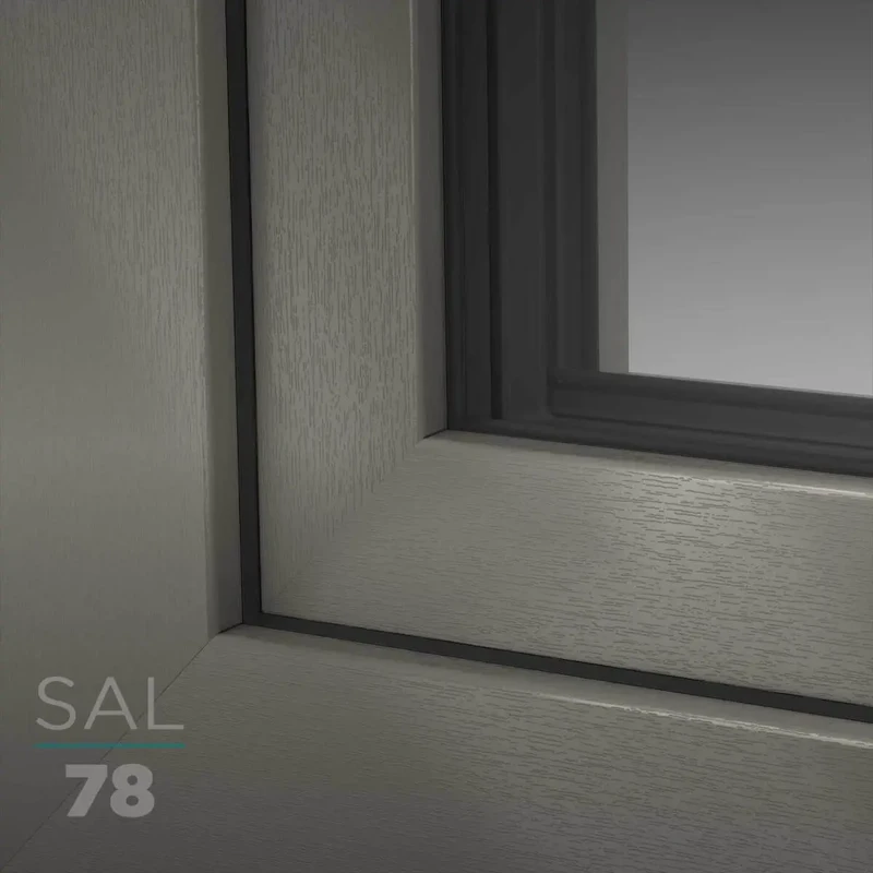 UPVC Window Decor SAL78 Quartz Grey (wood-structure)