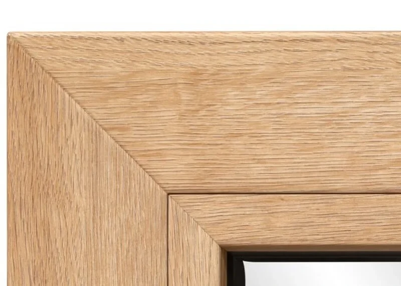 UPVC with realistic wood decor and perfect corner weld